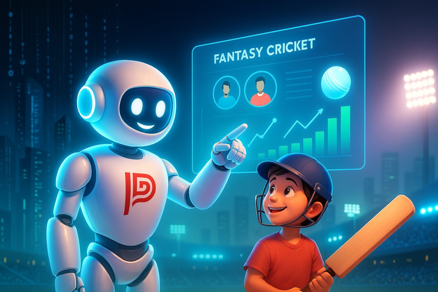 Graphical chart showing upward trend